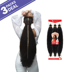 X-pression Twisted Up 3X Afro Twist 24 image highlights soft Kanekalon texture for gentle wear