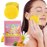 Xaarty turmeric kojic cleansing pad packaging shows a resealable pouch for daily use