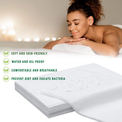 XATUMO 31x71 inch massage table sheets fit most tables for comfortable treatments.