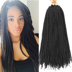 XCHSLB Goddess Box Braids 18in closeup showing soft, natural texture for easy styling.