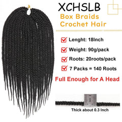 XCHSLB Prelooped Crochet Hair 18in demonstrating quick, mess-free installation.