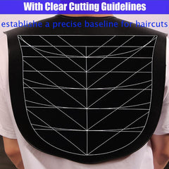 XDONEF cutting mat with angular guidelines helps consistent bob cuts