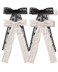 XFYUZR lace hair clip in black offers secure all-day hold for elegant styles.