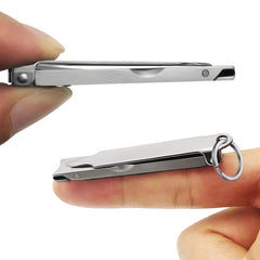 XGIZMOO ultra-thin pocket nail clipper folded for portable travel convenience