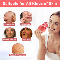 XHJRI Ice Face Roller targets the eye area for de-puffing and soothing relief.