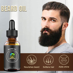 XIKEZAN beard oil bottle displayed for deep nourishment and shine