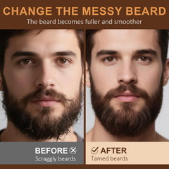 Xikezan beard oil cedarwood bottle blends earthy aroma with hair conditioning.