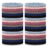 Xinnun 48pcs braided hair ties pack in bright colors for secure, comfortable ponytails.