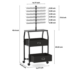 XINTUO multi-tiered peg system neatly separates hair extensions for faster braiding