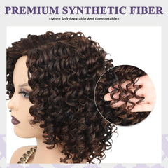 XIUFAXIRUSI wig with side bangs close-up texture detail and softness.