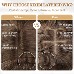 XIXIBI wig shows natural root gradient on ombre blonde for subtle realism.