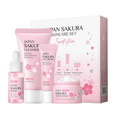XJBD Travel Skincare Kit 4pc hero image—ideal travel-friendly routine for on-the-go glow.