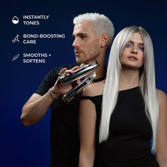 Creamy violet texture close-up for tone-balancing conditioning by XMONDO.