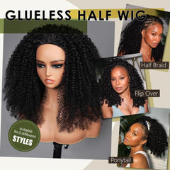 XNAIRA glueless wear and go design highlights easy installation and scalp protection