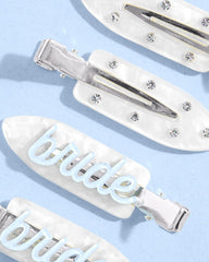 xo, Fetti rhinestone clip sparkles for photo-ready bridal moments.