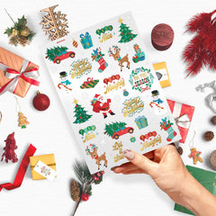 xo, Fetti Christmas tattoos gold glitter accents add sparkle to skin