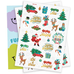 xo, Fetti Christmas tattoos reindeer design for kid-friendly holiday activity