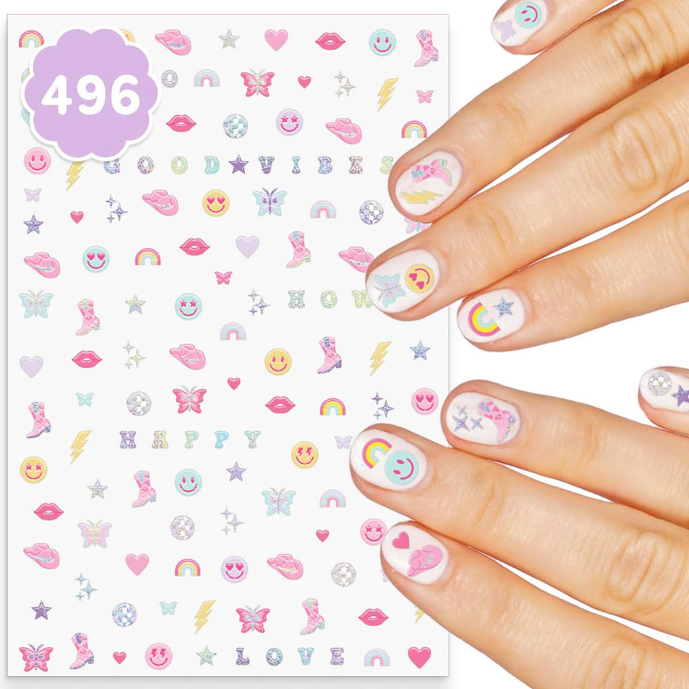 xo, Fetti party nail stickers four sheets for quick party-ready manicures.