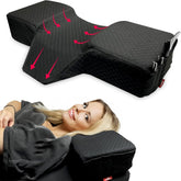 XOLLOZ Lash Pillow curved memory foam bed providing ergonomic support during lash sessions.