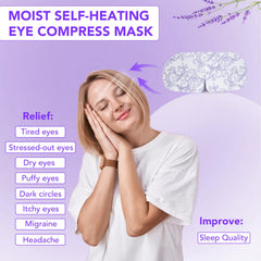 XPCARE self-heating eye mask close-up highlights comfortable fabric and warm relief.