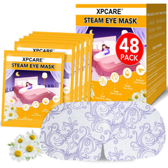 XPCARE steam eye mask cotton fabric close-up for gentle eye comfort and dryness relief.