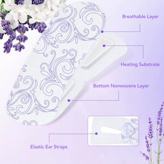 XPCARE steam eye mask lavender individually wrapped for convenient on-the-go relief.
