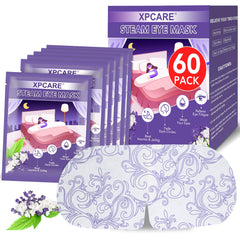 XPCARE steam eye mask lavender packaging promotes calm aromatherapy before bedtime.