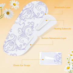 XPCARE steam eye mask self-heating effect with disposable packaging demonstrates mess-free use.