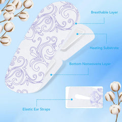 XPCARE steam eye mask worn on the eye during a restful break.