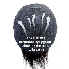 XSY wig cap with drawstring highlights breathable comfort during wear