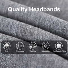XTREND knotted design headbands with bohemian print for chic gym looks.