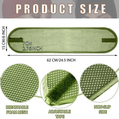 Xuhal hair wraps army green close-up breathable mesh for comfort