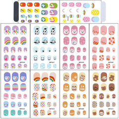 XZMeiLun kids nail stickers with zoon patterns for easy, fun nail art.