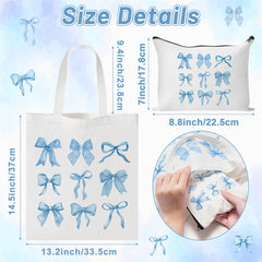 Y1tvei Blue Bows set front view highlights coordinated accessories.