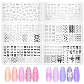 Y1tvei Bowknot plate pattern 1 enables precise, chic nail art ideas.
