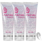 YMEYFAN conductive gel bottle close-up showing cooling hydration for skin care.
