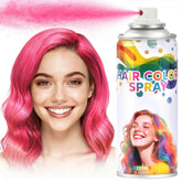 Yabacado pink hair spray packaging highlights vibrant temporary color for quick styling.