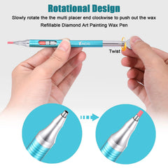 Yacig rhinestone picker tool, quick gem placement with no constant wax dipping.
