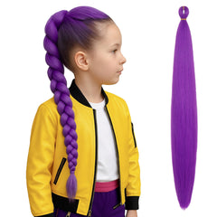 Yan Dream long purple braiding hair 24inch pack for vibrant party looks and easy braiding.