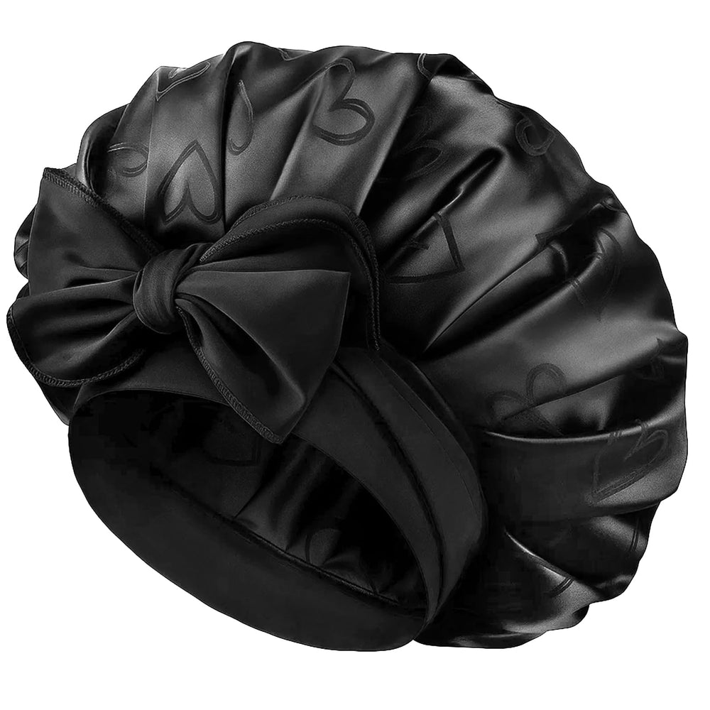 YANIBEST adjustable satin bonnet with overnight-fit securing hair during sleep