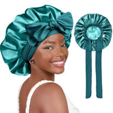 YANIBEST adjustable-satin-bonnet-tie-band protects hairstyles overnight with a comfy fit.
