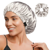 YANIBEST butter-satin bonnet soft-material reduces friction for smoother skin and hair.