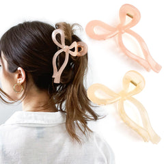 Yanibest elegant bow hair claw clip closeup showing secure all-day styling