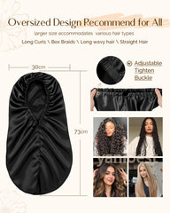 YANIBEST full-coverage bonnet protects long hair overnight