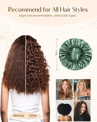 YANIBEST hair protection sleep cap minimizes tangles and frizz during nightly rest.