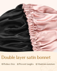 YANIBEST one-size satin bonnet suits natural, braided, curly, and textured hair types.