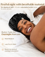YANIBEST satin bonnet protects hair from friction during nightly rest