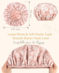 Yanibest shower cap designed for braids and long hair with secure fit