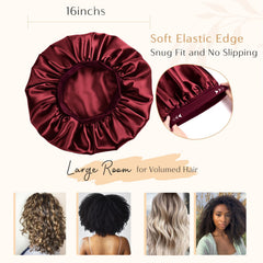 YANIBEST silk bonnet folded packaging reveals luxurious satin texture