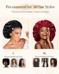 YANIBEST Silk Bonnet helps minimize frizz and static for smoother morning hair.